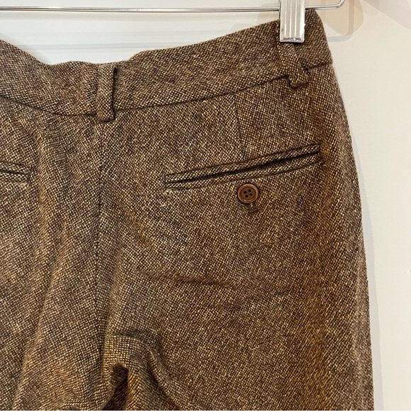 theory pants size 00 in brown wool flared leg - Picture 4 of 5